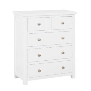 Whitney White 3 + 2 Drawer Chest
