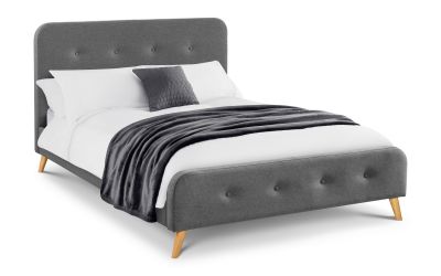 Astrid Curved Retro Fabric Bed - Image 2