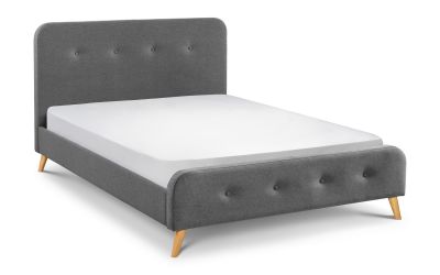 Astrid Curved Retro Fabric Bed - Image 3