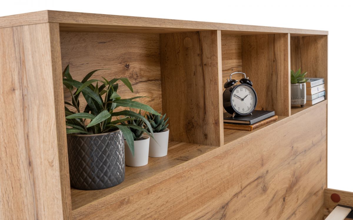 Bali Bookcase Headboard Bed - Image 3