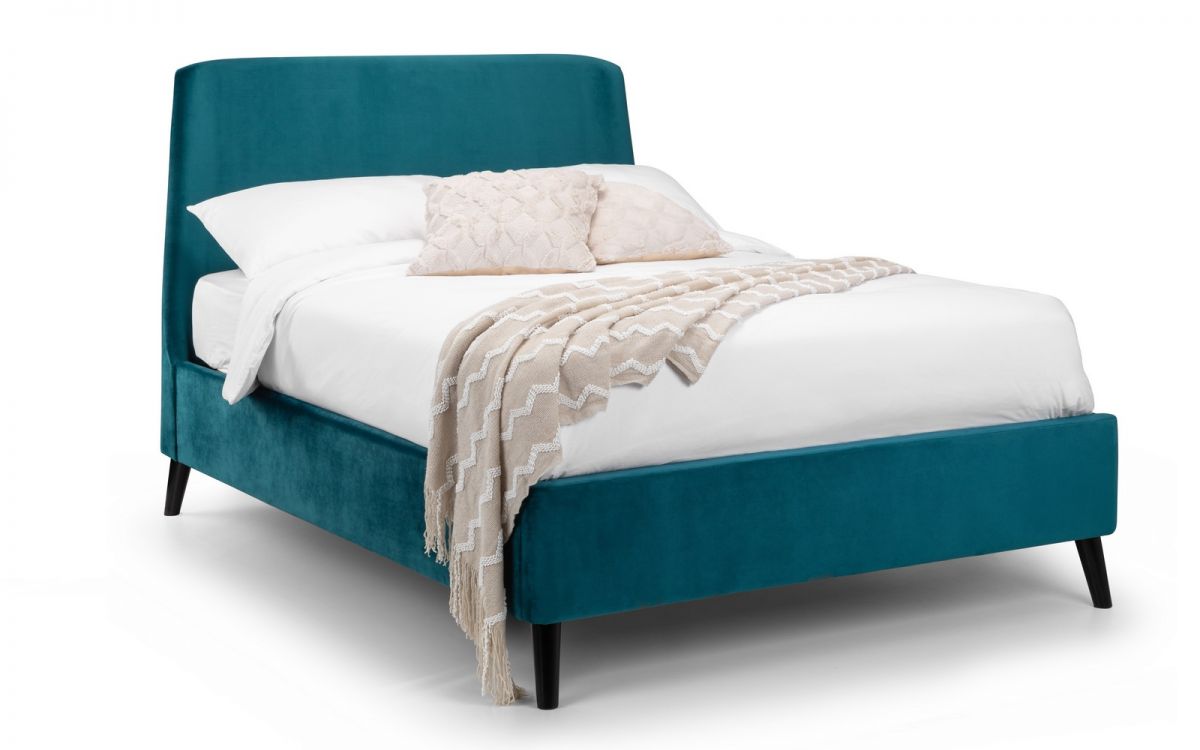 Frida Curved Velvet Bed - Image 6
