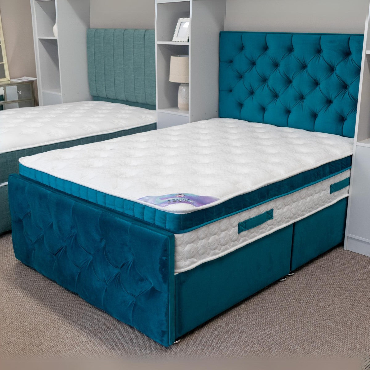 Kilmore Bed Deal mattress base and headboard