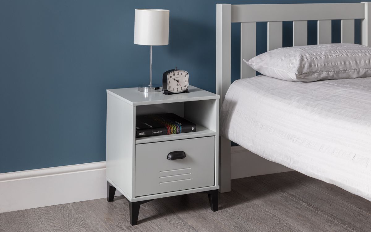 Lakers Locker 1 Drawer Bedside - Image 4