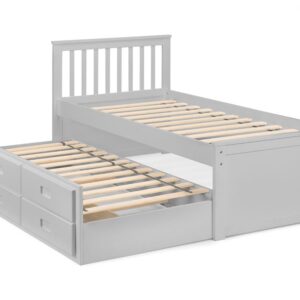 Maisie Bed with under bed Light Grey