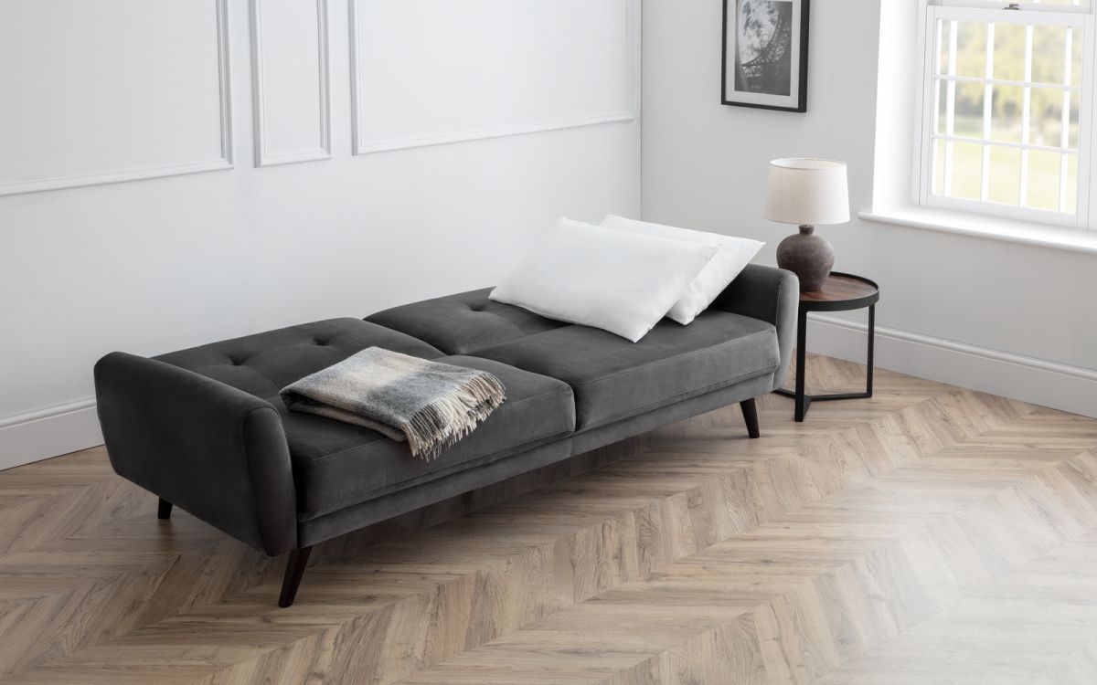 Monza Sofabed - Grey Velvet - Image 2